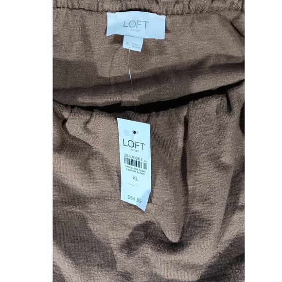 LOFT Outlet Cowl Neck Knit Top XL Brown | NWT Cozy Fall Layer - Picture 5 of 5